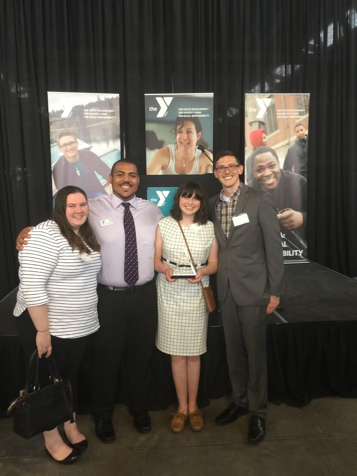 Photo of YMCA program participants during a celebration