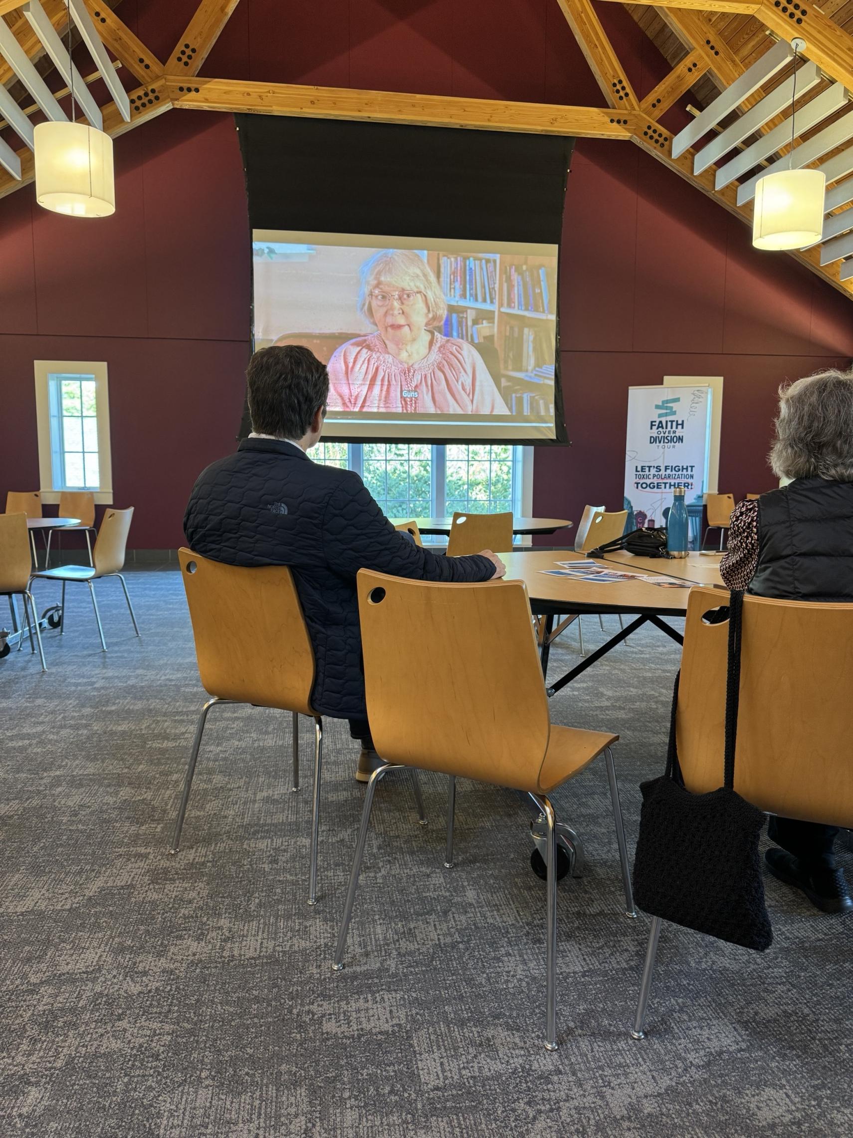 Shot of the room during a Bridge of Hope session hosted by the YMCA