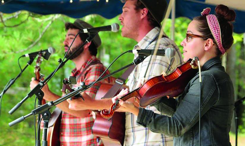 Nord Fest musicians play a set at a YMCA camp