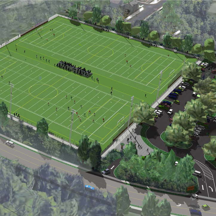 Gig Harbor Sports Field - Rendering with Logo 