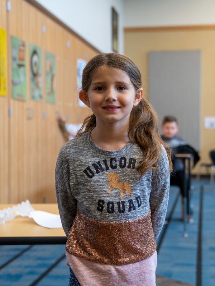 Smiling in Classroom at YMCA Child Care